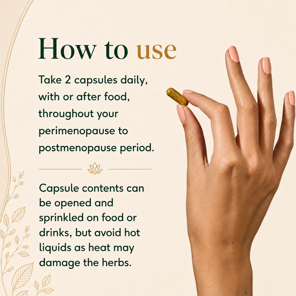 How to use herDOSE capsules